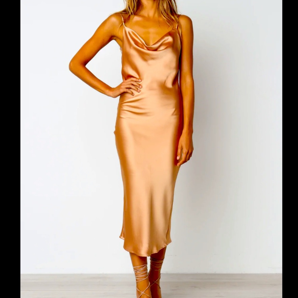 ⭐️ NEVER WORN⭐️ Petal and Pup Persia Dress Gold Size 6